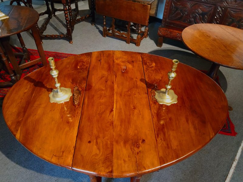 Robin Leg Table Yew Wood Gate Leg Table - Robin Wheatley Antiques