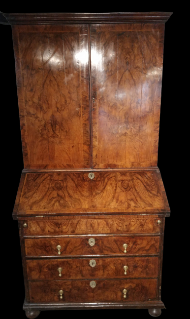 William & Mary bureau bookcase